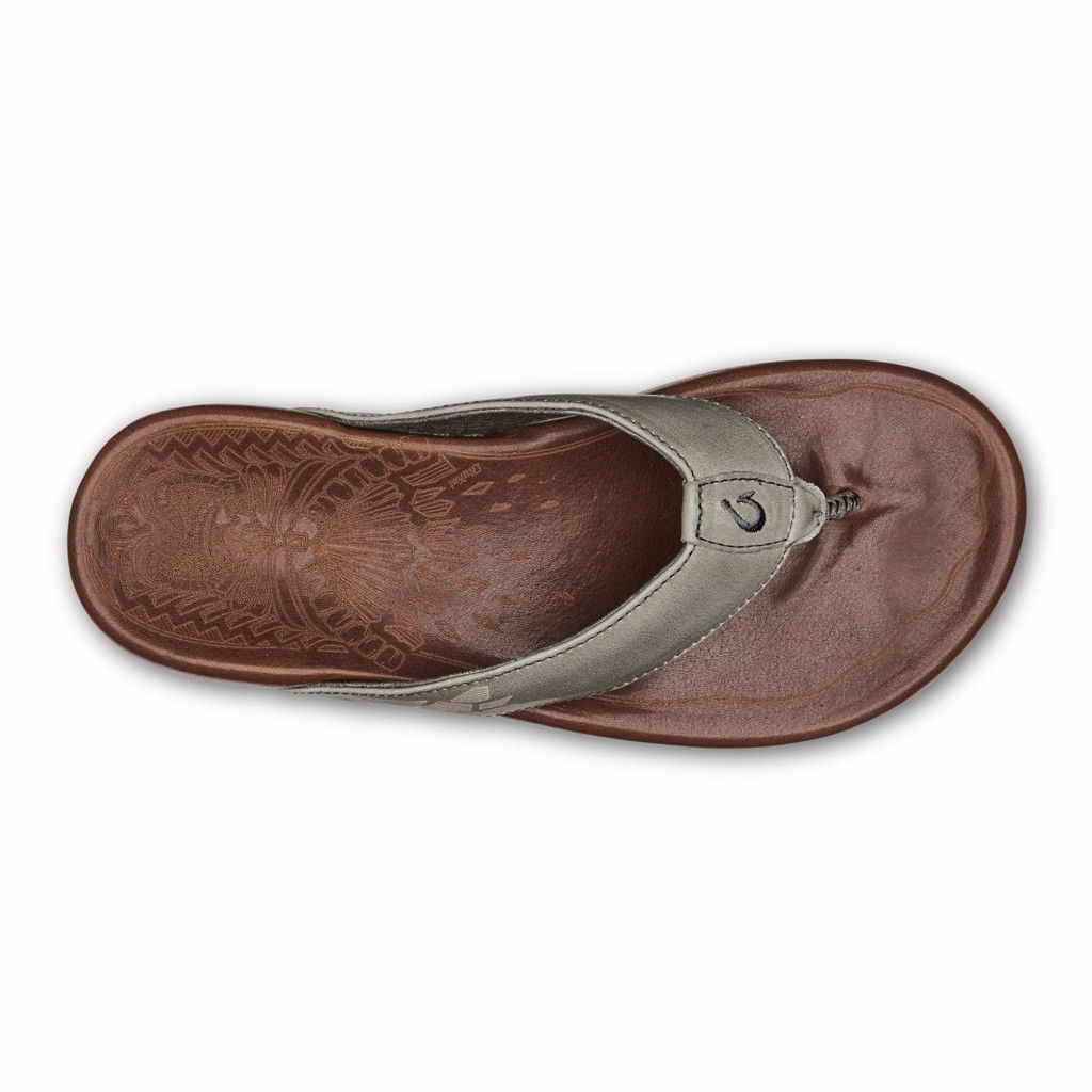 Sandalias Olukai Kūlia - Chanclas Hombre Grises 20586-214